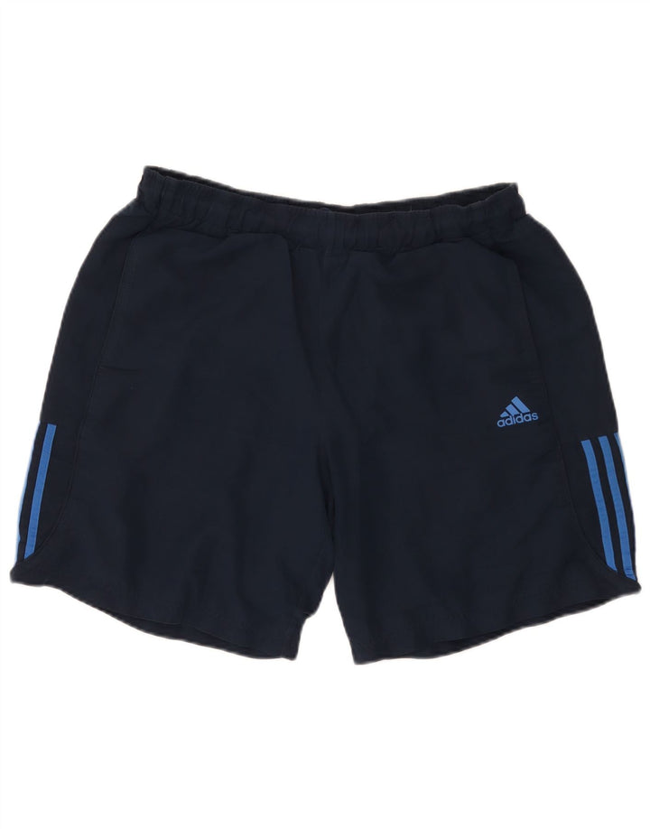 Adidas Mens Climalite Sport Shorts Large Navy Blue Polyester