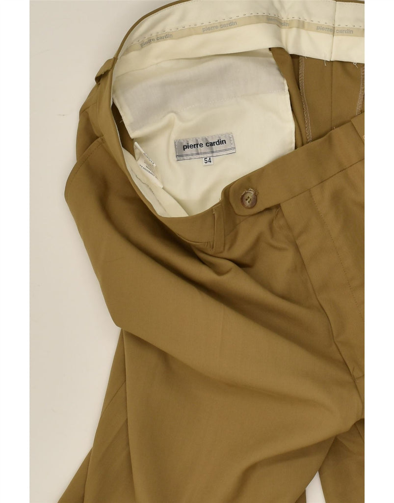 PIERRE CARDIN Mens Chino Shorts IT 54 2XL W40 Brown Wool | Vintage Pierre Cardin | Thrift | Second-Hand Pierre Cardin | Used Clothing | Messina Hembry 