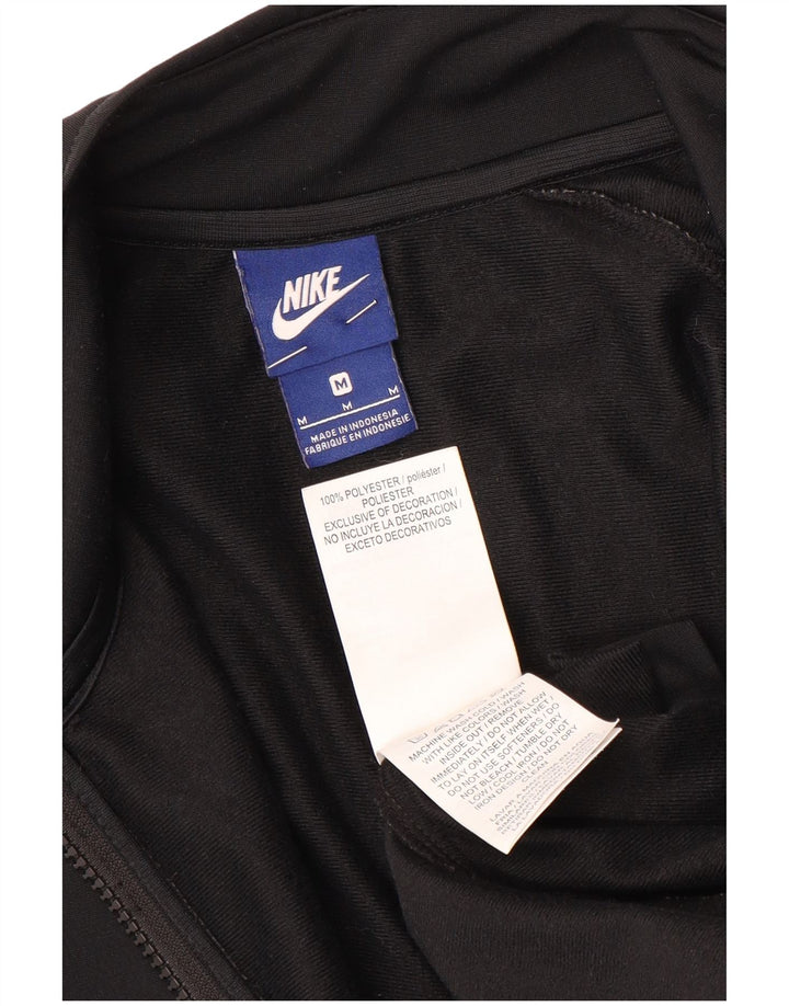 Nike Mens Tracksuit Top Jacket Medium Black Polyester