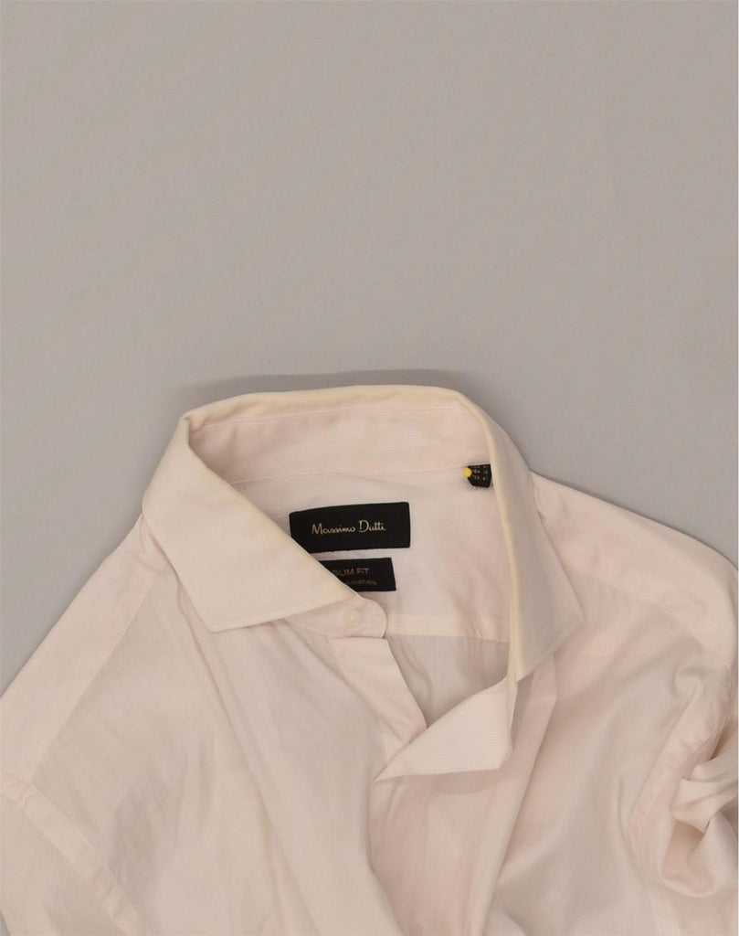 MASSIMO DUTTI Mens Slim Fit Shirt Size 41 Medium Pink | Vintage Massimo Dutti | Thrift | Second-Hand Massimo Dutti | Used Clothing | Messina Hembry 