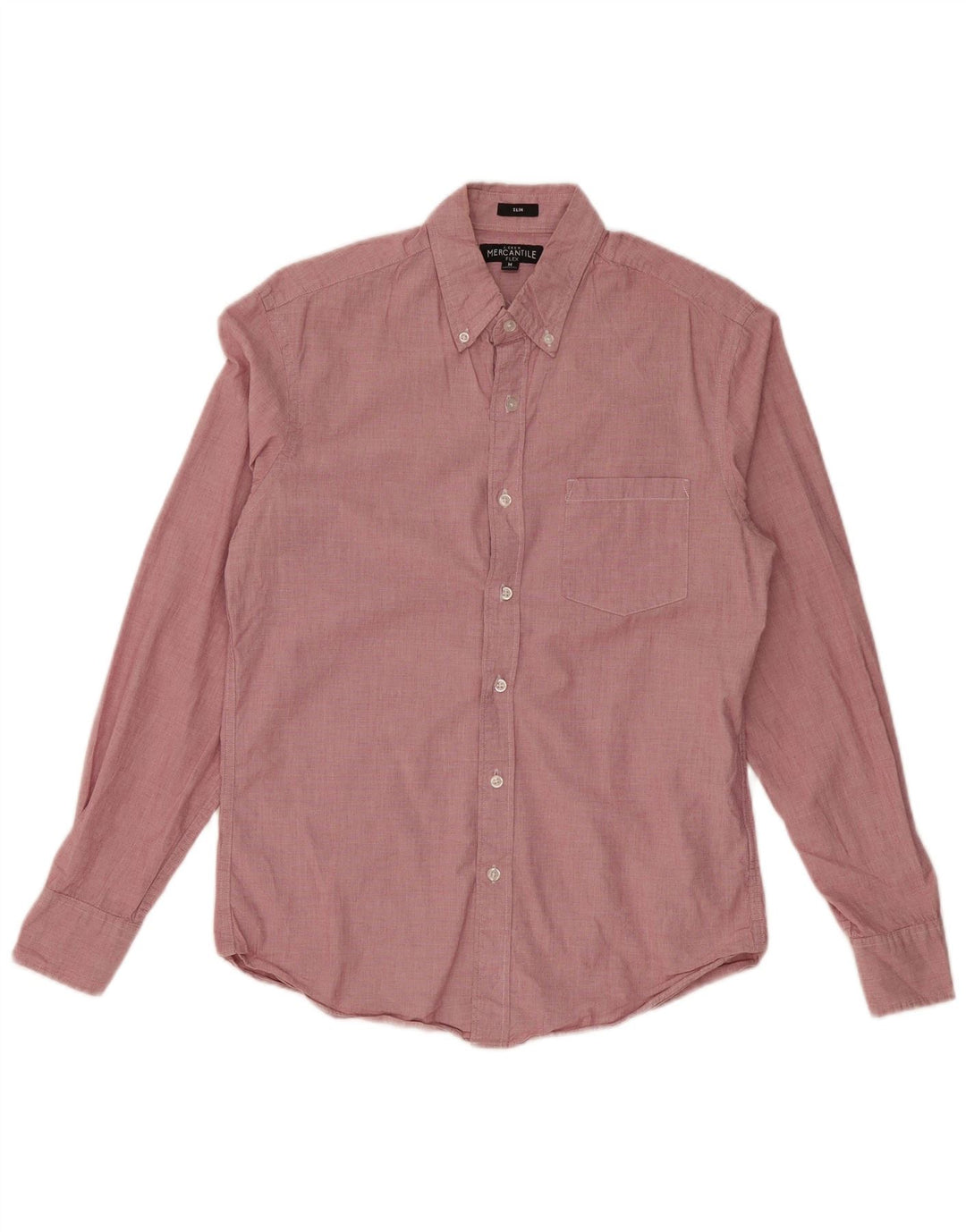 J. CREW Mens Mercantile Flex Shirt Medium Pink Cotton