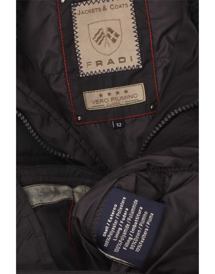 Fradi Mens Padded Jacket IT 52 XL Black Polyester