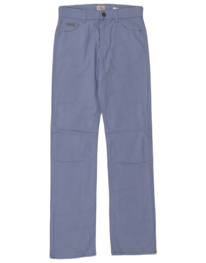 CALVIN KLEIN Womens Straight Jeans W27 L31  Blue Cotton
