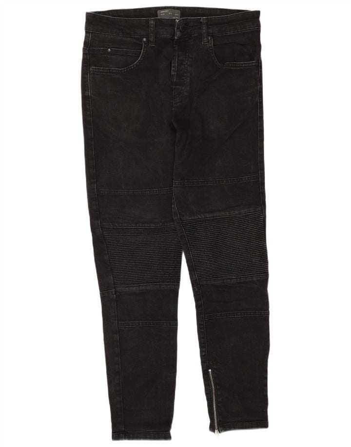 ZARA Mens Slim Jeans EU 38 Small W30 L28 Black Cotton