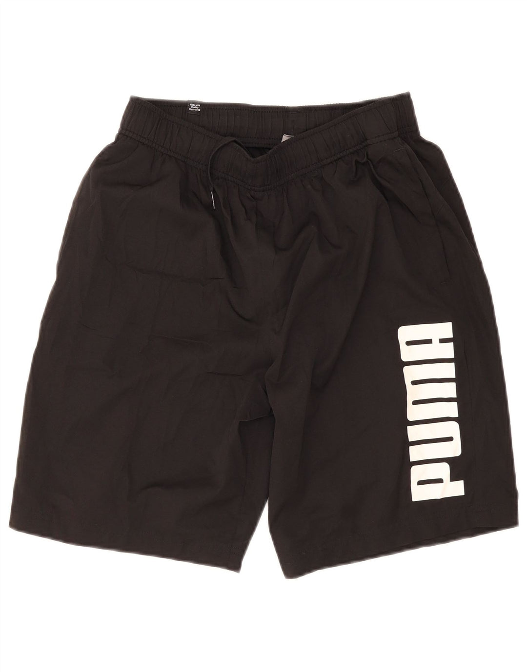 Puma Mens Graphic Sport Shorts Medium Black Polyester