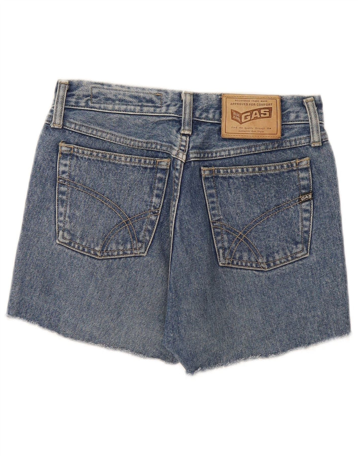Gas Womens Denim Shorts W28 Medium Blue Cotton