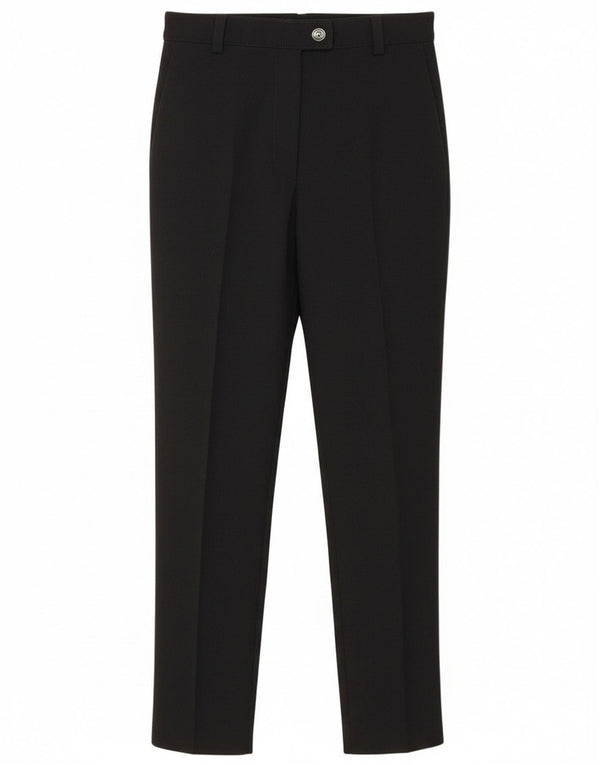 Colmar Womens High Waist Slim Casual Trousers IT 42 Medium W26 L26 Black