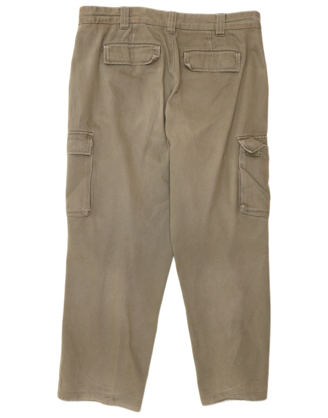 Timberland Mens Straight Cargo Trousers W36 L27 Beige Cotton