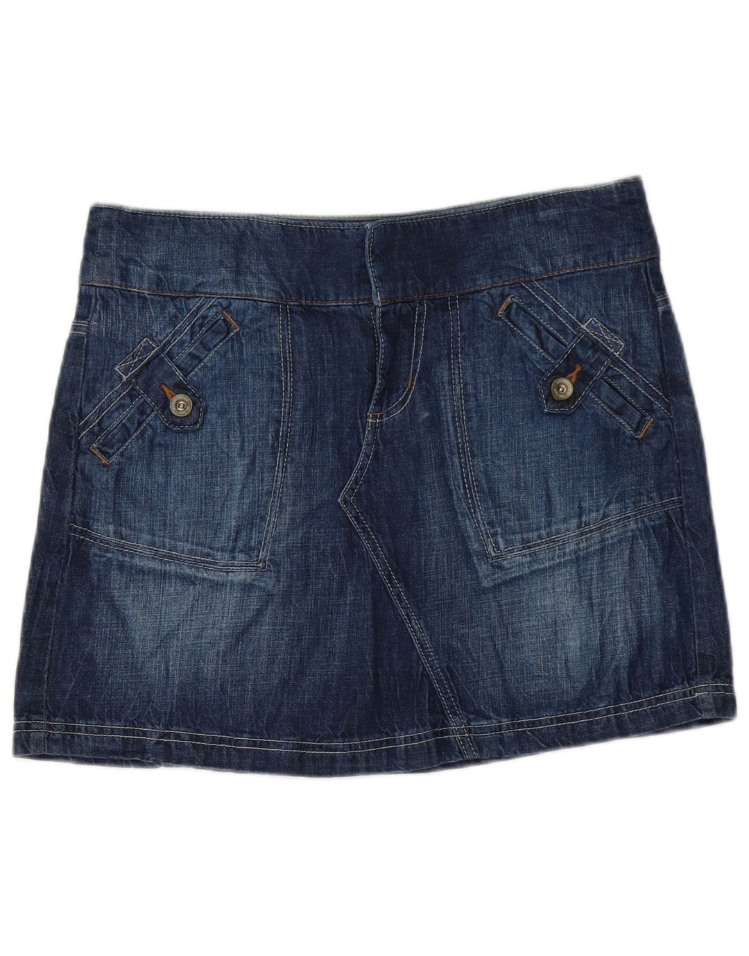 Dkny Womens Mini Denim Skirt US 8 Medium W32  Blue