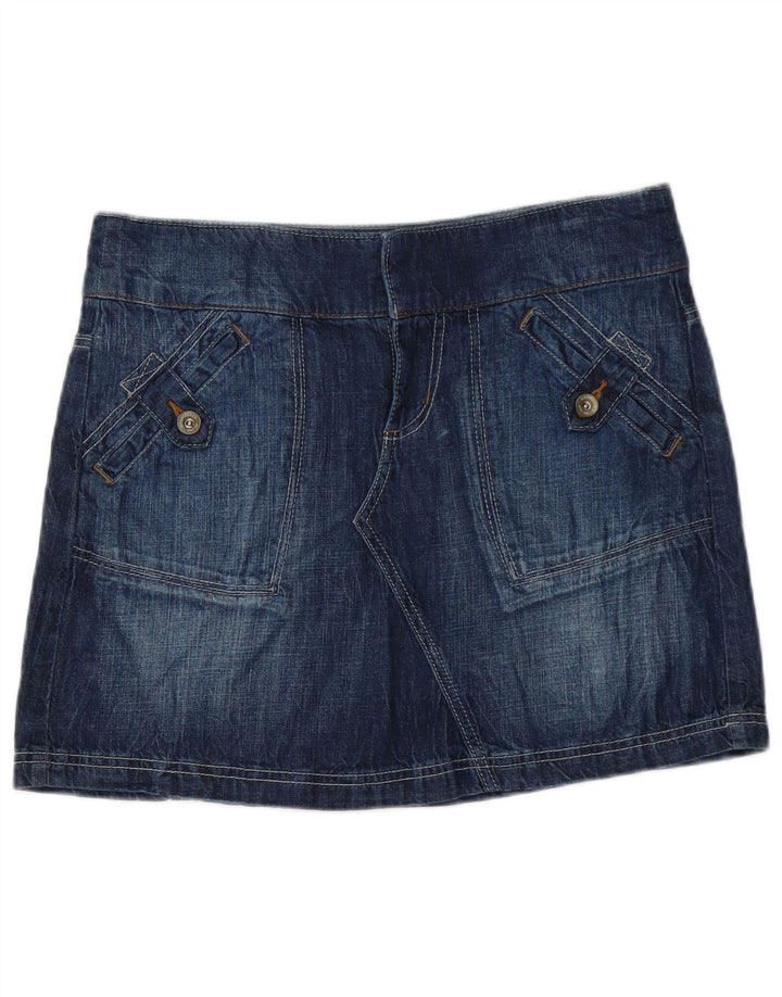 Dkny Womens Mini Denim Skirt US 8 Medium W32  Blue