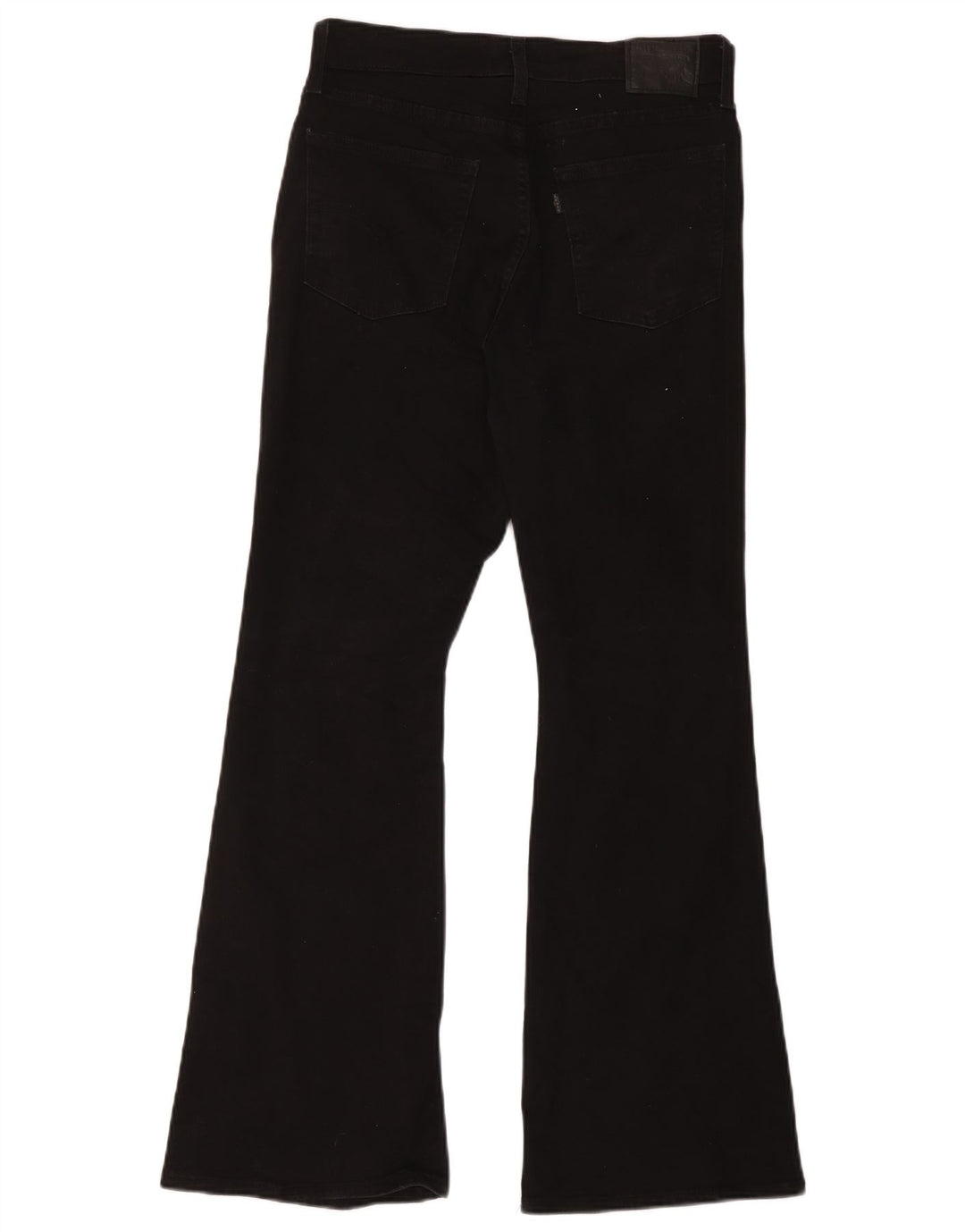 Levi's Womens 726 High Waist Flared Jeans W30 L30 Black Cotton