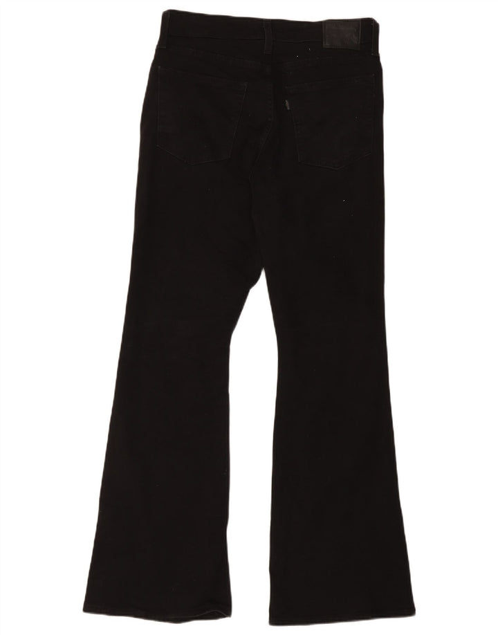 Levi's Womens 726 High Waist Flared Jeans W30 L30 Black Cotton