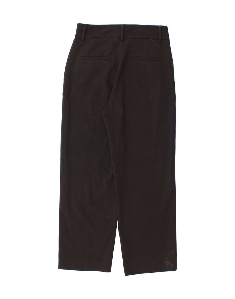 MANGO Womens Straight Cropped Trousers EU 34 2XS W26 L24 Black Vintage Mango and Second-Hand Mango from Messina Hembry 