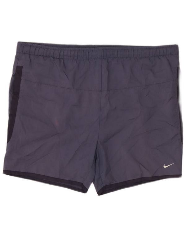 Nike Mens Swimming Shorts UK 39/41 Medium Navy Blue Colourblock Polyester