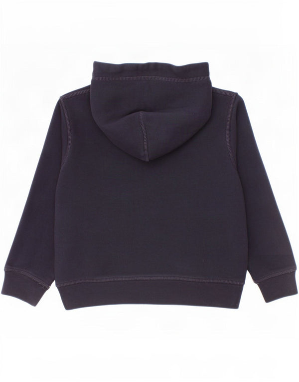 Tommy Hilfiger Boys Graphic Hoodie Jumper 4-5 Years Navy Blue Cotton