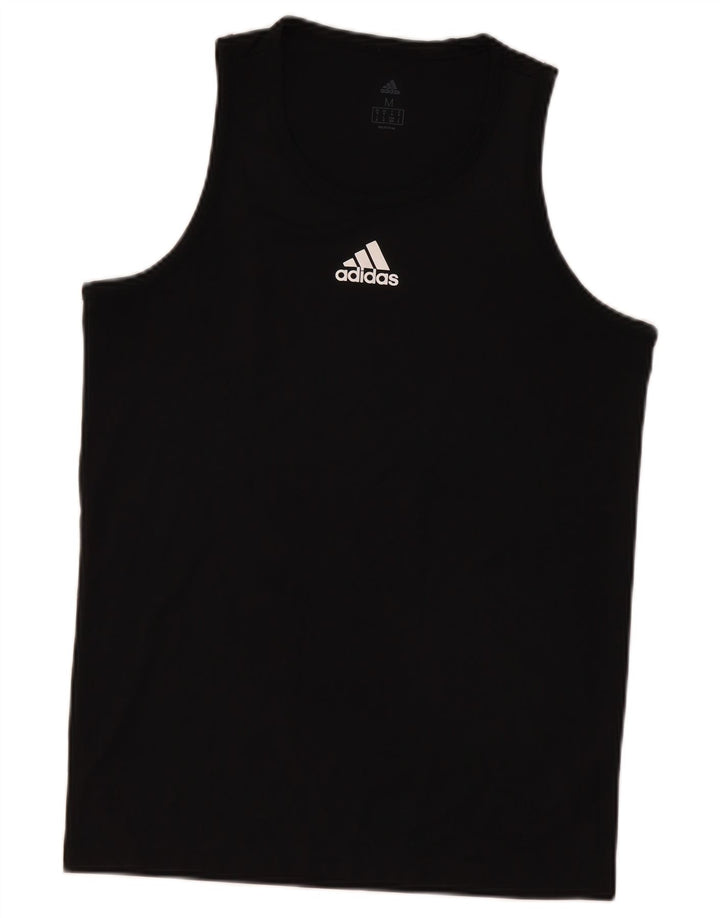 Adidas Mens Graphic Vest Top Medium Black Polyester