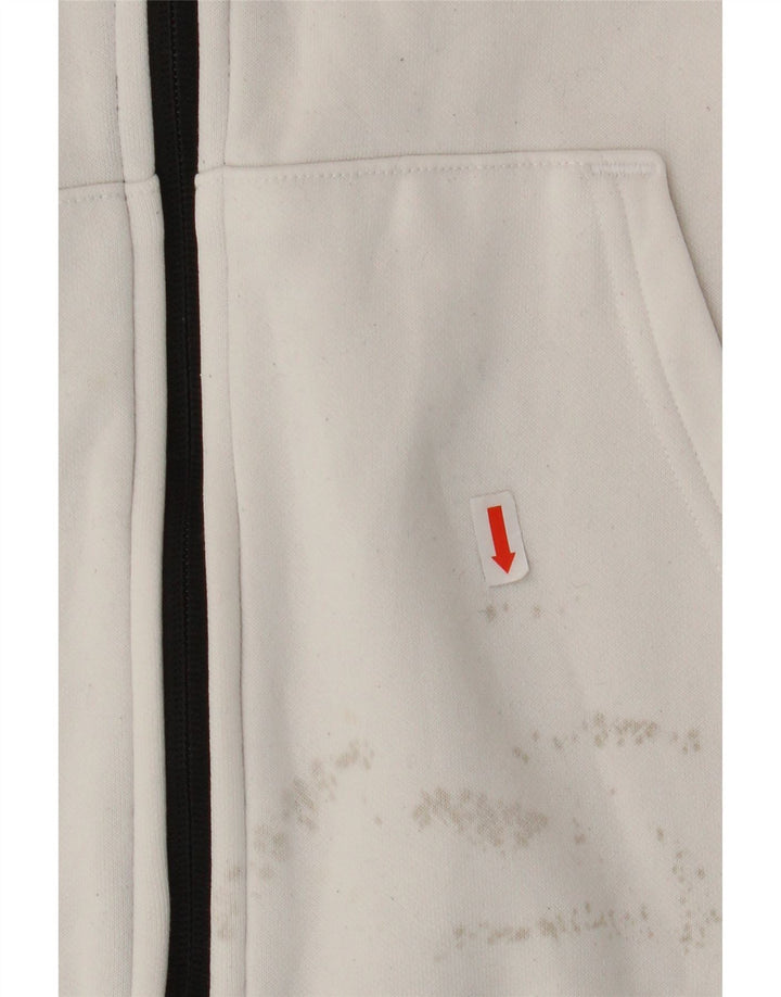 PUMA Mens Graphic Tracksuit Top Jacket Small White Colourblock Cotton