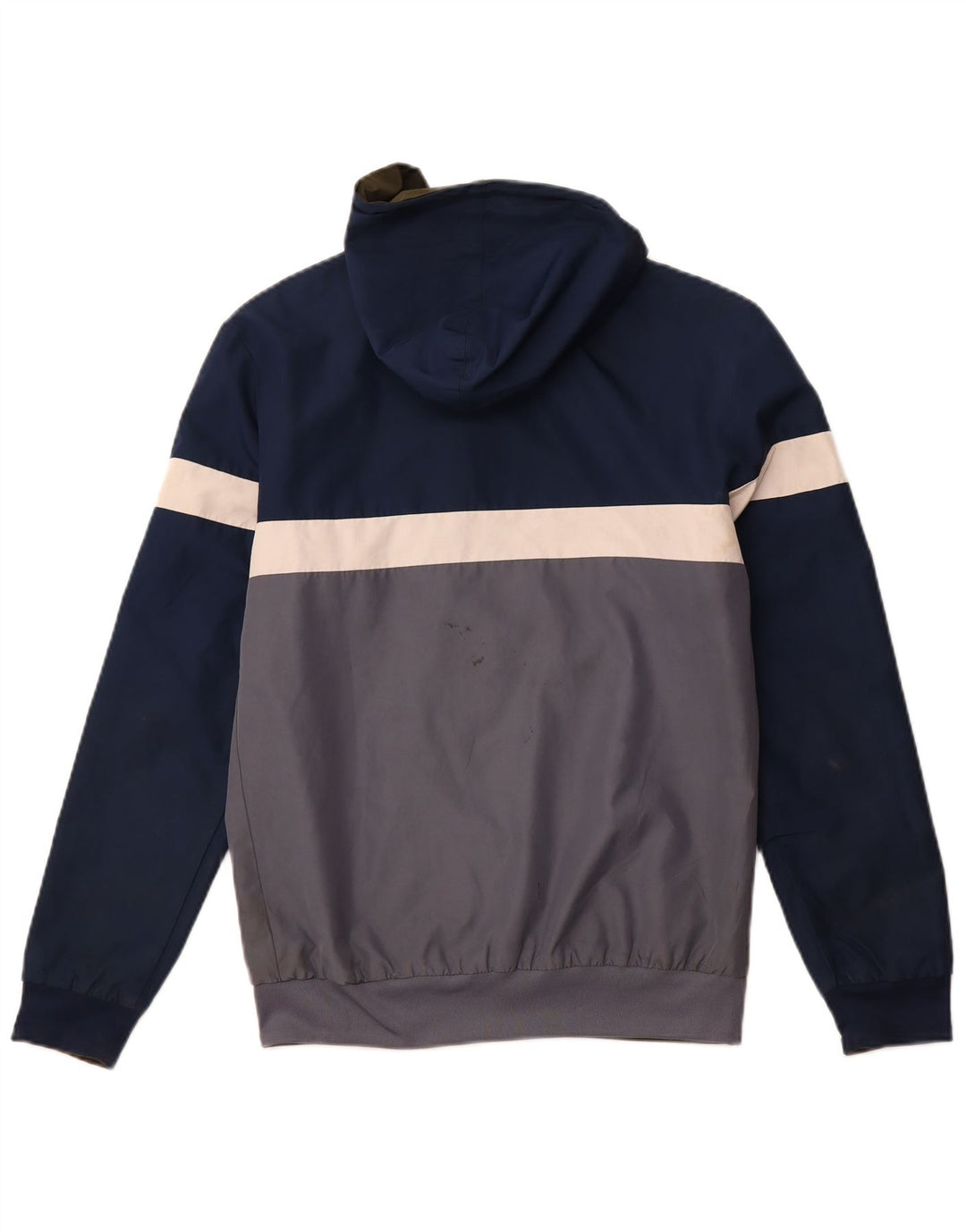 ADIDAS Mens Hooded Reversible Tracksuit Top Jacket XS Khaki Polyester