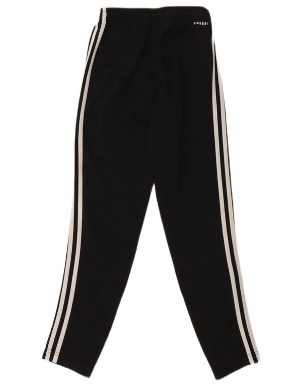 ADIDAS Boys Aeroready Tracksuit Trousers 11-12 Years  Black Polyester