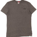 The North Face Mens T-Shirt Top Medium Grey Flecked Cotton