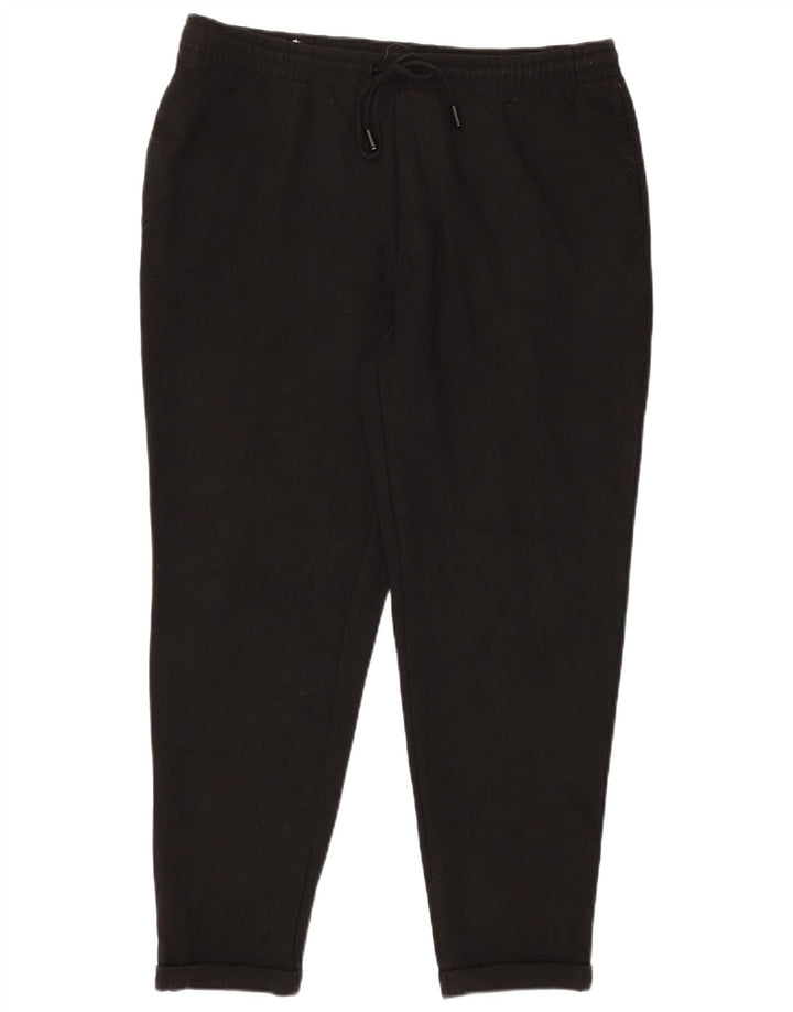 Zara Mens Tracksuit Trousers XL Black Polyester
