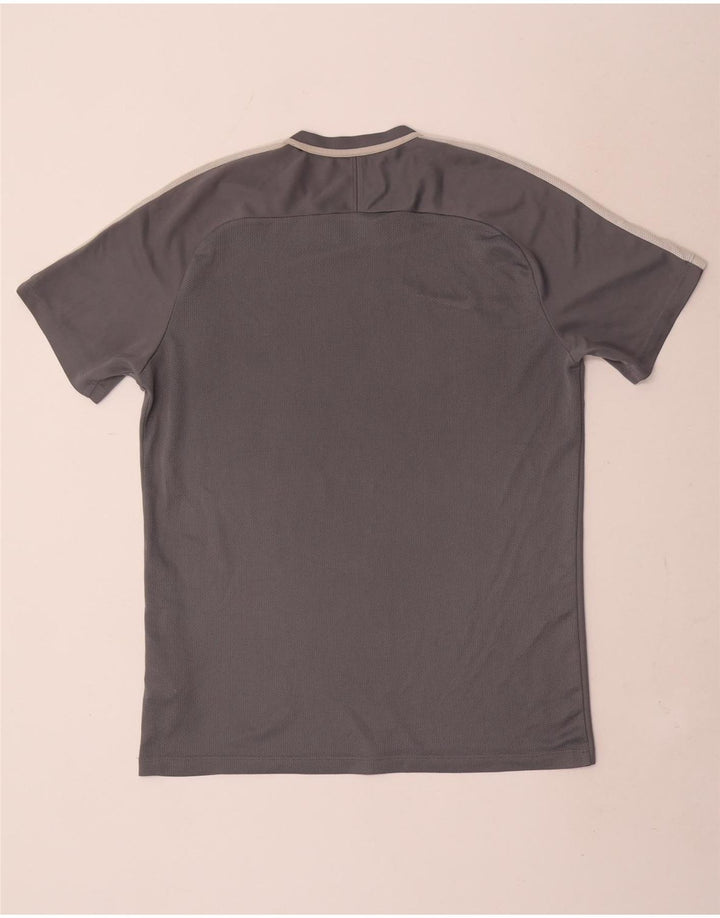 Nike Mens Dri Fit T-Shirt Top Large Grey Colourblock Polyester