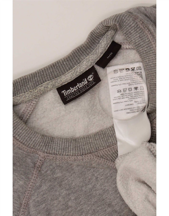 Timberland Mens Sweatshirt Jumper Medium Grey Cotton