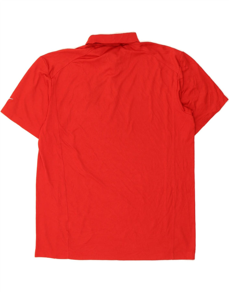 NIKE Mens Dri Fit Polo Shirt 2XL Red Polyester Vintage Nike and Second-Hand Nike from Messina Hembry 