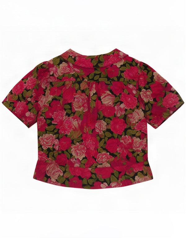 Vintage Womens Shirt Blouse IT 44 Medium Multicoloured Floral