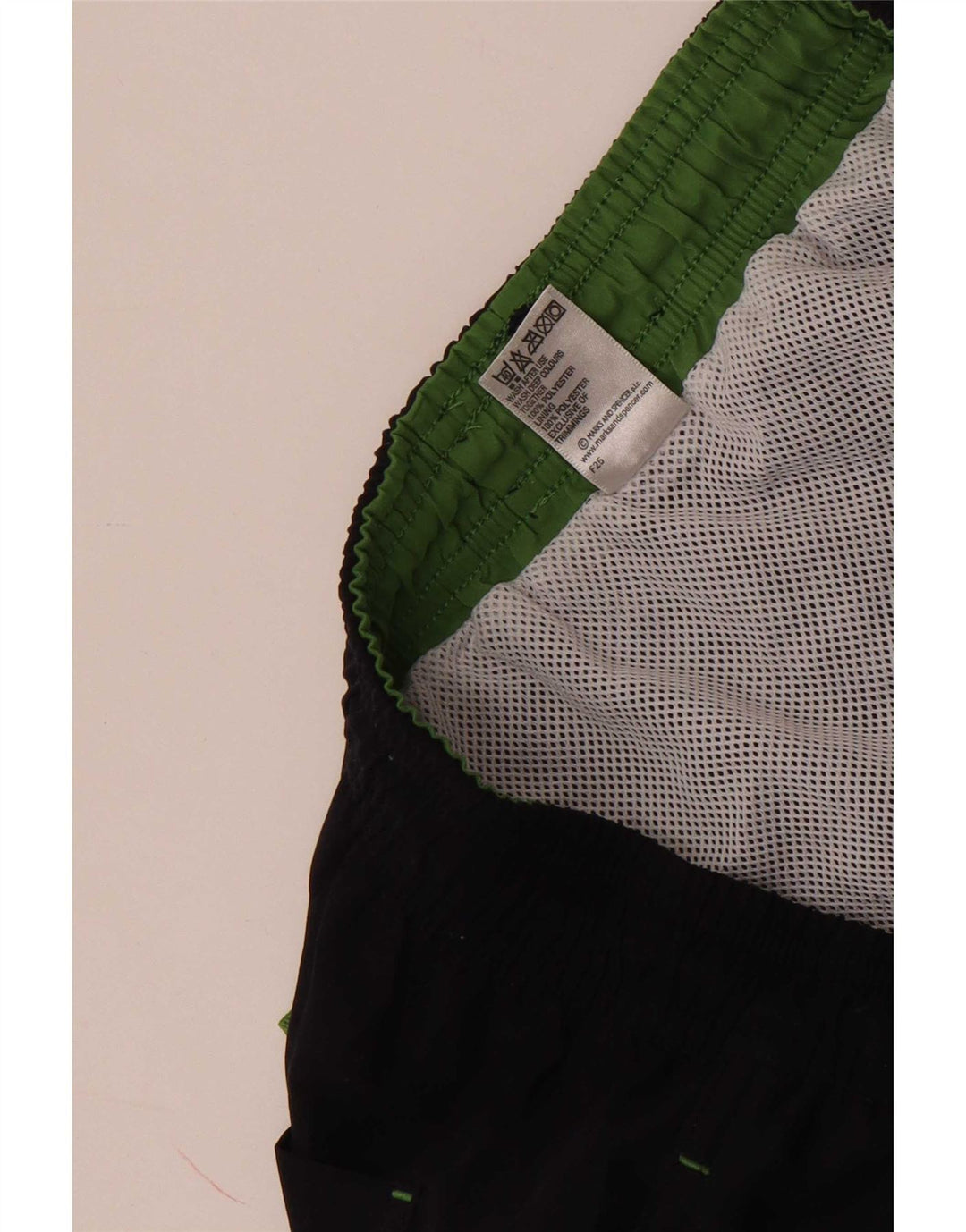 Marks & Spencer Mens Swimming Shorts Medium Navy Blue Polyester