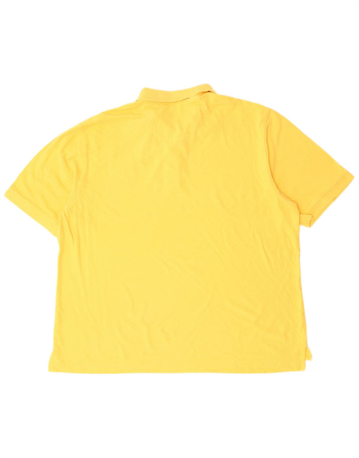 IZOD Mens Polo Shirt XL Yellow Cotton