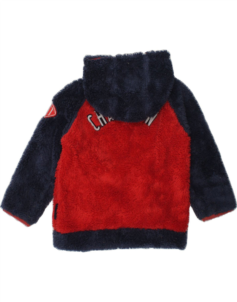 CHAMPION Baby Girls Graphic Hooded Fleece Jacket 18-24 Months Large Red | Vintage Champion | Thrift | Second-Hand Champion | Used Clothing | Messina Hembry 