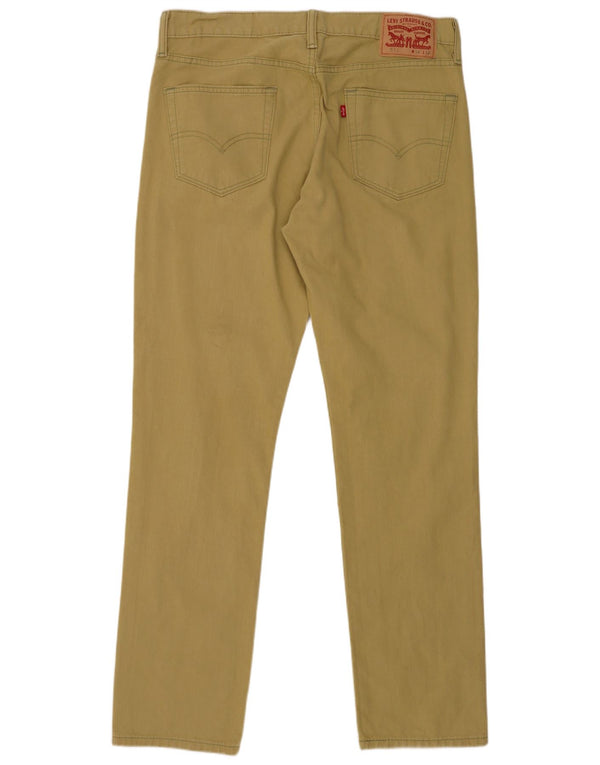 Levi's Mens 511 Slim Jeans W34 L32 Khaki Cotton