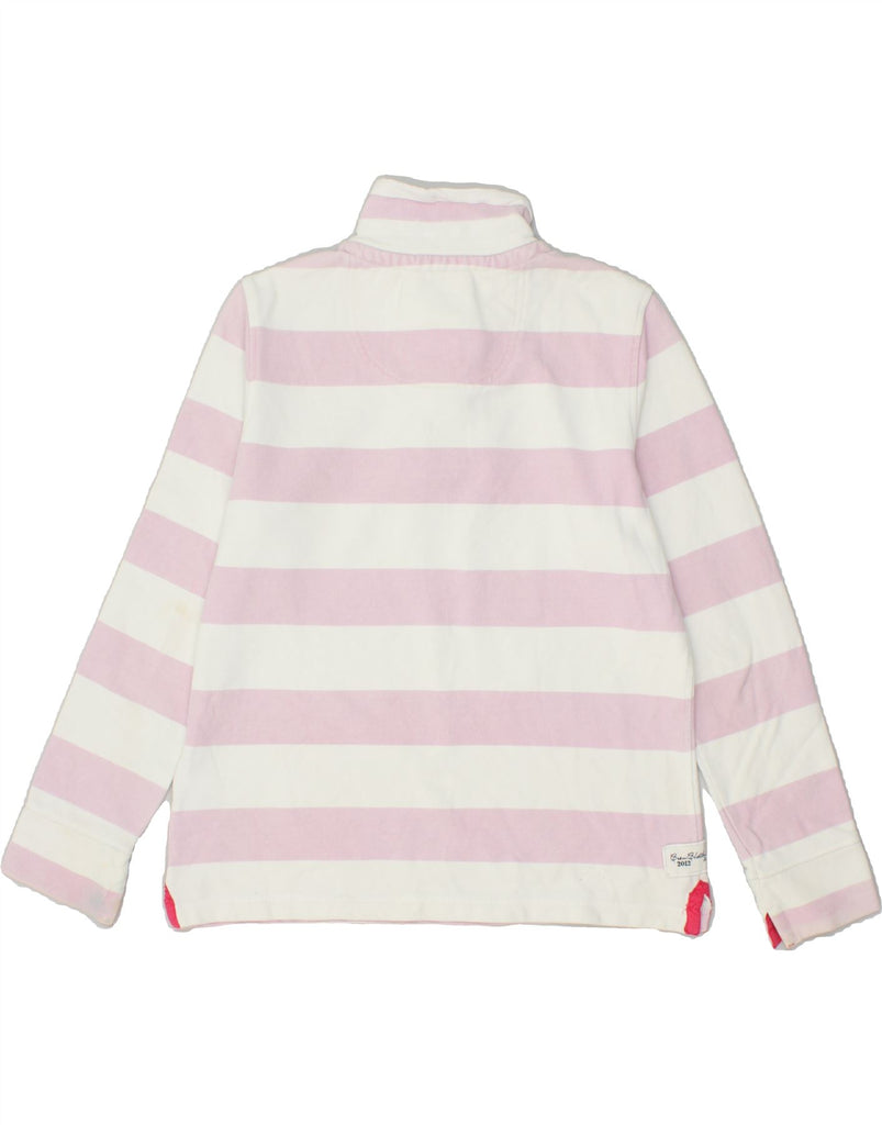 CREW CLOTHING Womens Button Neck Sweatshirt Jumper UK 12 Medium  Pink | Vintage Crew Clothing | Thrift | Second-Hand Crew Clothing | Used Clothing | Messina Hembry 