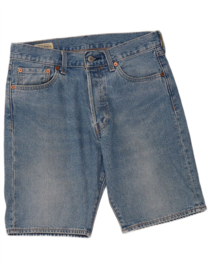 LEVI'S Mens 501 Denim Shorts W30 Medium Blue Cotton