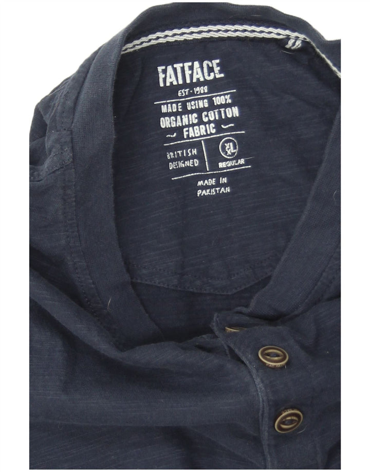 Fat Face Mens Regular T-Shirt Top 2XL Navy Blue Cotton