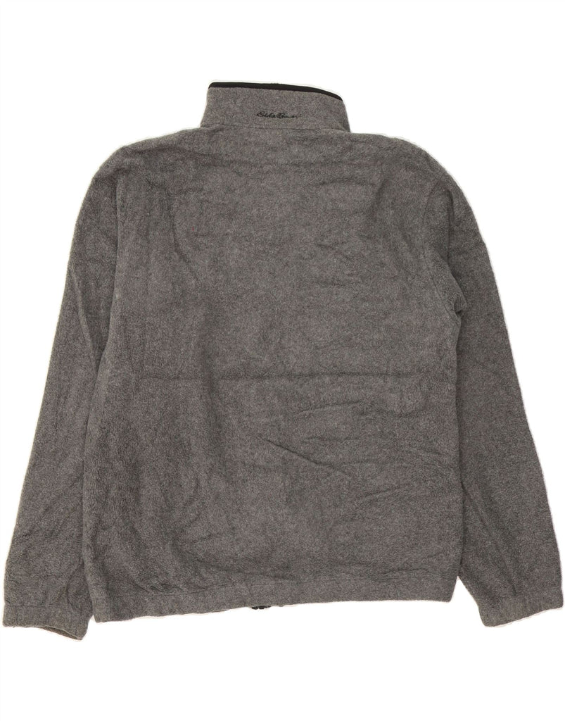 EDDIE BAUER Mens Fleece Jacket UK 40 Large Grey Polyester Vintage Eddie Bauer and Second-Hand Eddie Bauer from Messina Hembry 