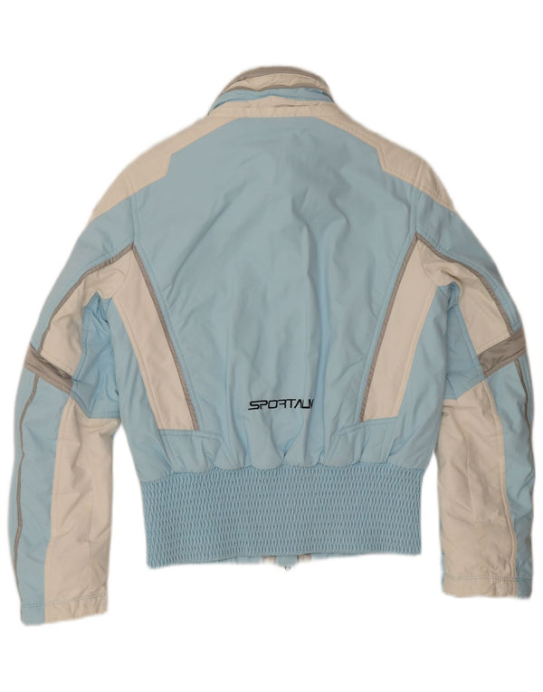 Sportalm Womens Racer Jacket EU 38 Medium Blue Colourblock Polyamide
