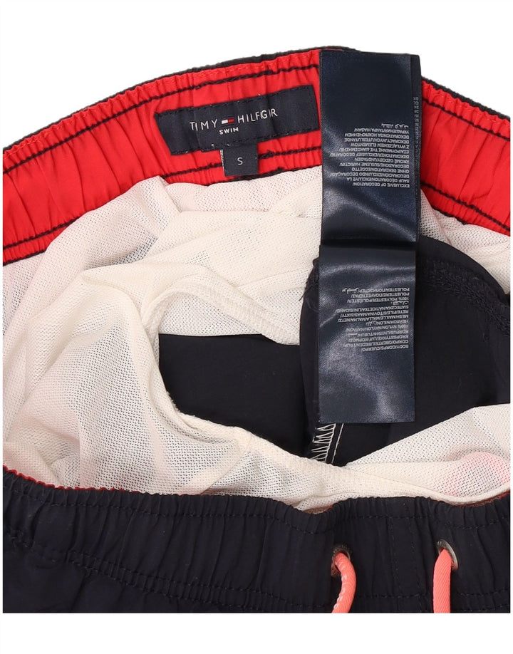 Tommy Hilfiger Mens Swimming Shorts Small  Navy Blue Nylon