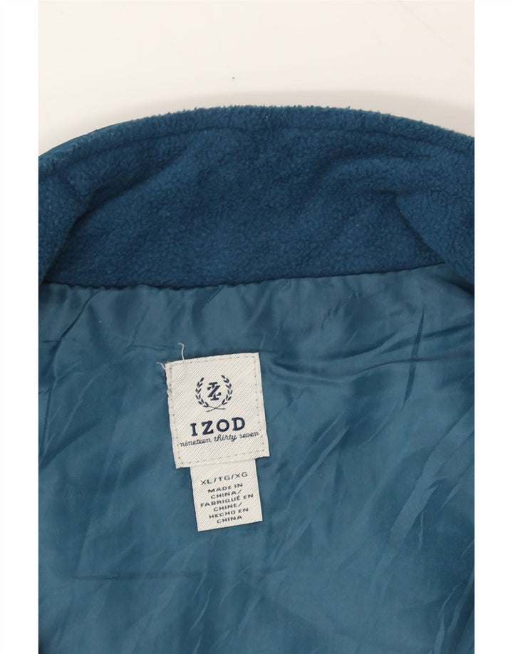 IZOD Womens Fleece Gilet UK 18 XL Blue Polyester Vintage Izod and Second-Hand Izod from Messina Hembry 