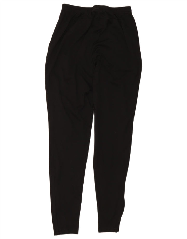 Nike Womens Dri Fit Graphic Tracksuit Trousers UK 8 Small Black Polyester