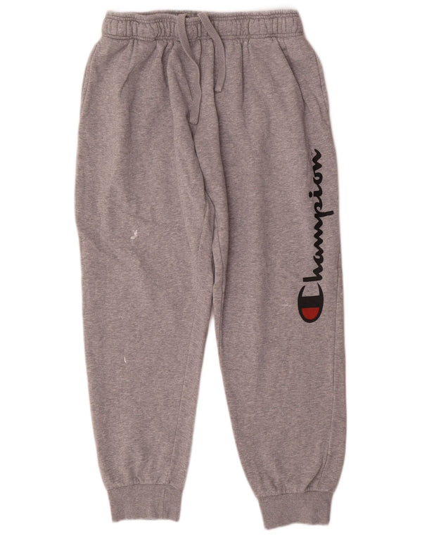 Champion Mens Graphic Tracksuit Trousers Joggers 2XL Grey Flecked Cotton