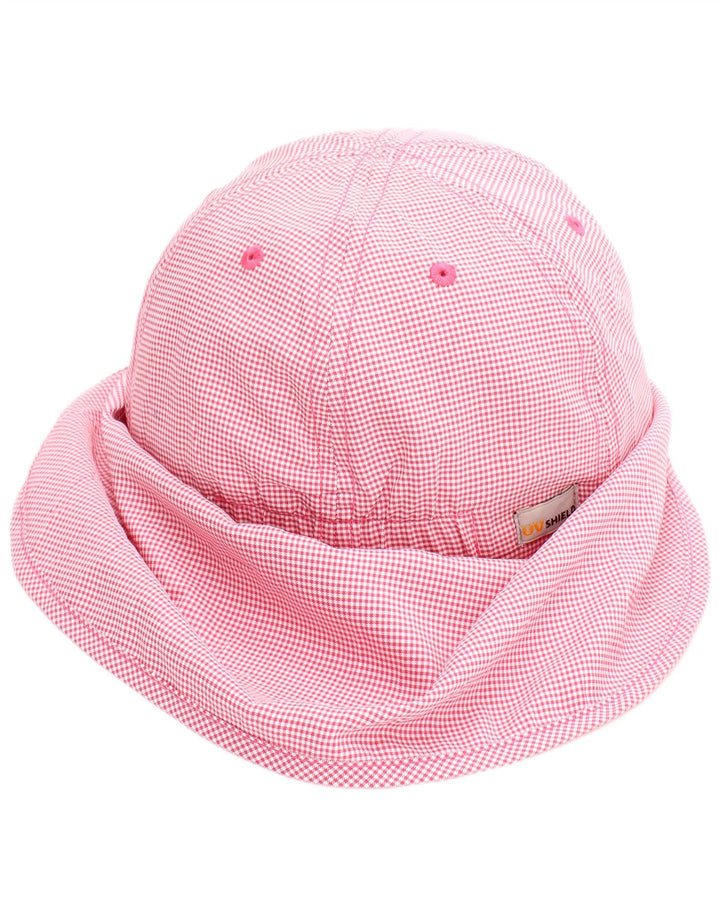 Jack Wolfskin Girls Neck Drape Trapper Hat 4-5 Years Small Pink Houndstooth