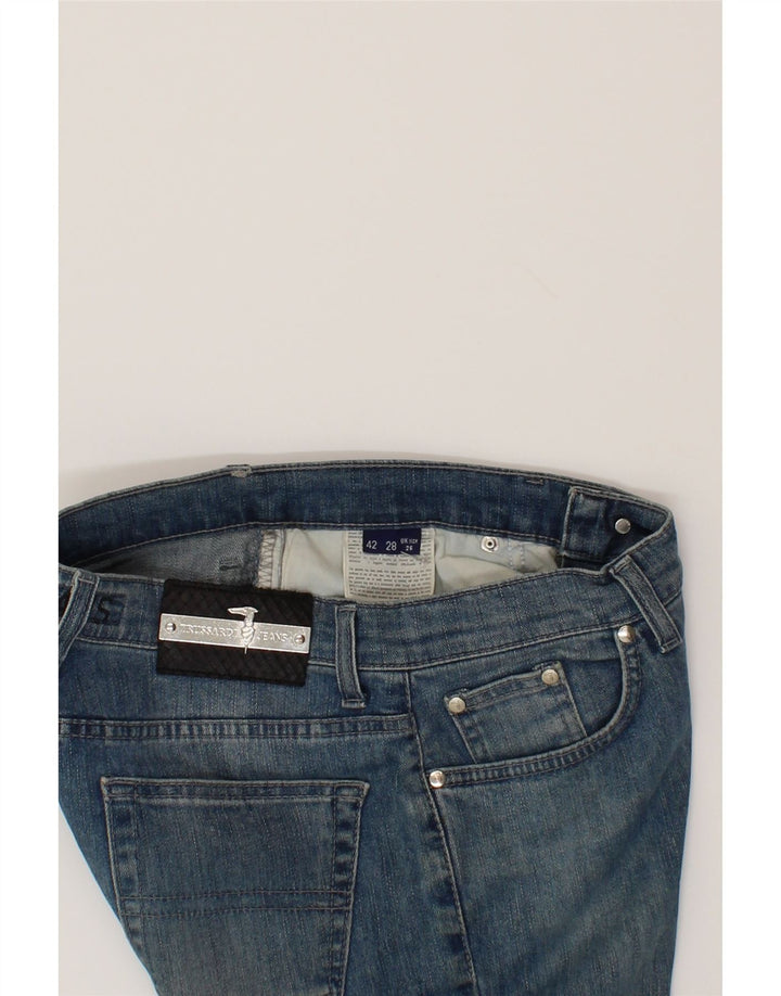 TRUSSARDI Womens Straight Jeans W26 L31 Blue Cotton Vintage Trussardi and Second-Hand Trussardi from Messina Hembry 