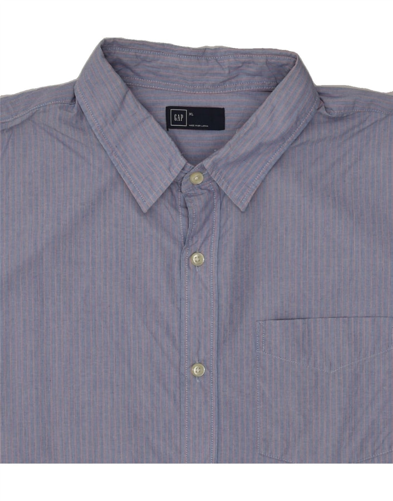 GAP Mens Shirt XL Blue Pinstripe Cotton | Vintage Gap | Thrift | Second-Hand Gap | Used Clothing | Messina Hembry 