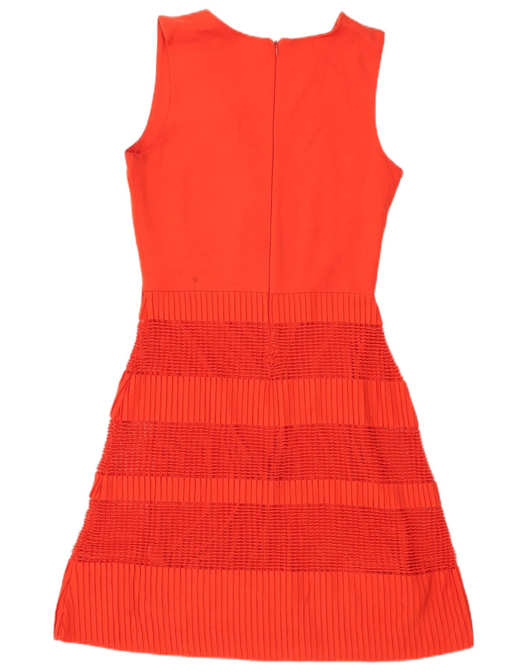 French Connection Womens Sleeveless A-Line Dress UK 12 Medium Orange