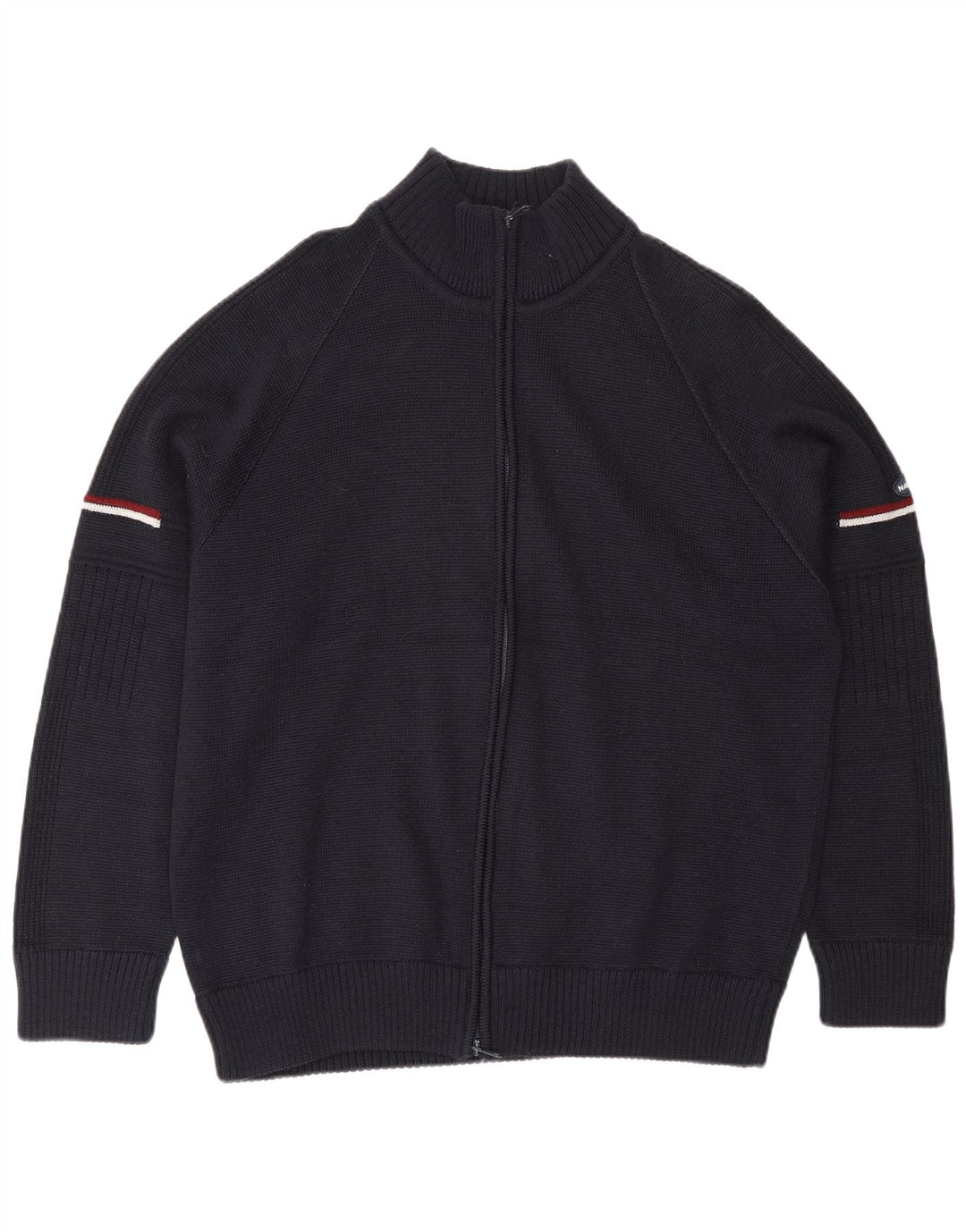 Navigare Mens Cardigan Sweater Large Navy Blue Wool