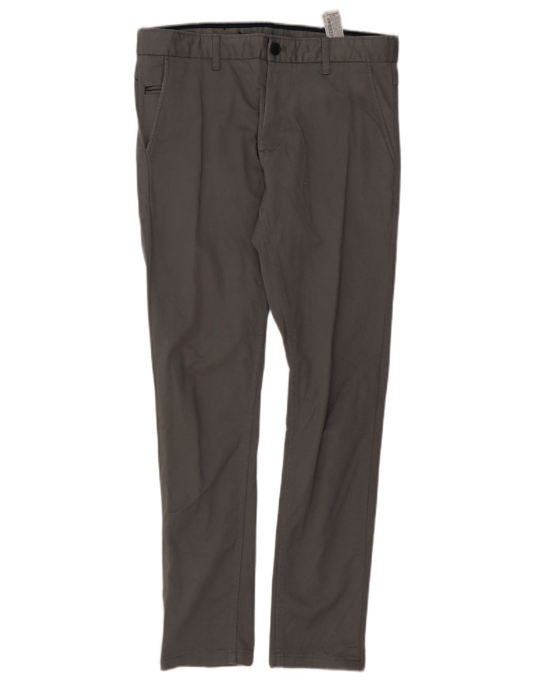 ZARA Mens Slim Chino Trousers EU 40 Medium W31 L30 Grey Cotton