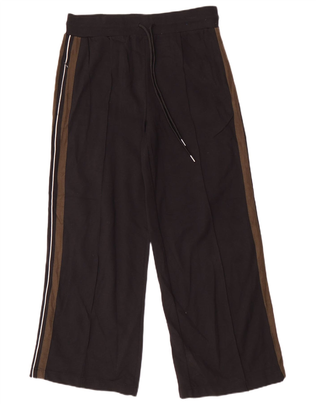 Marks & Spencer Womens Tracksuit Trousers UK 12 Medium Black Colourblock