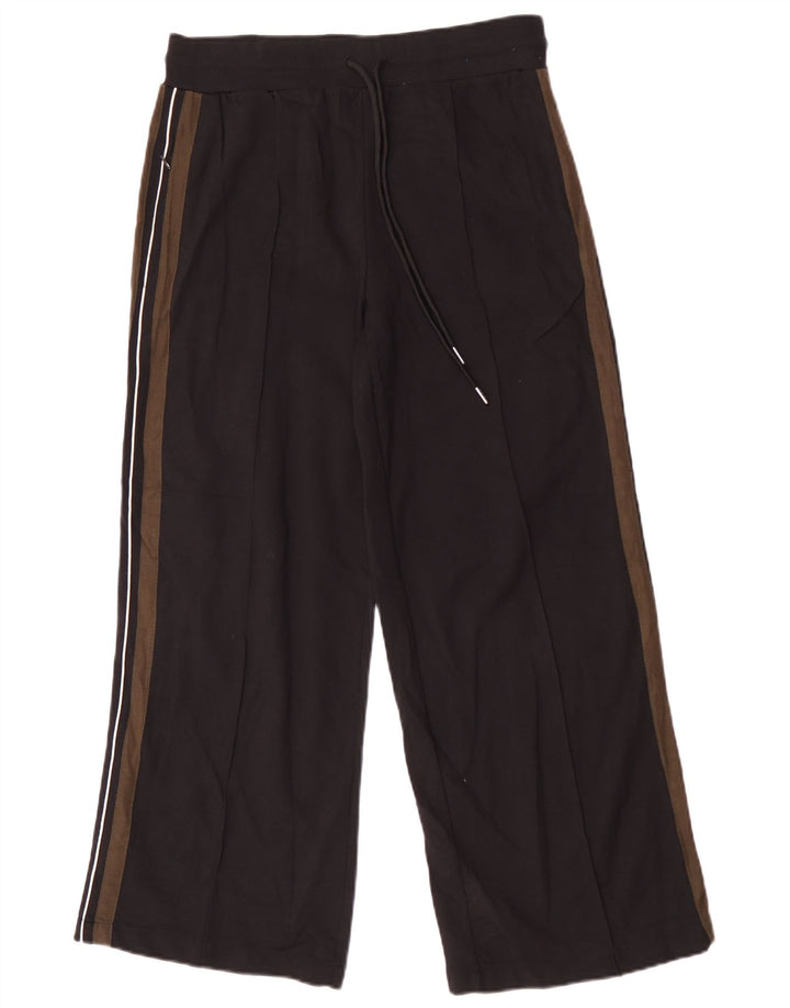 Marks & Spencer Womens Tracksuit Trousers UK 12 Medium Black Colourblock